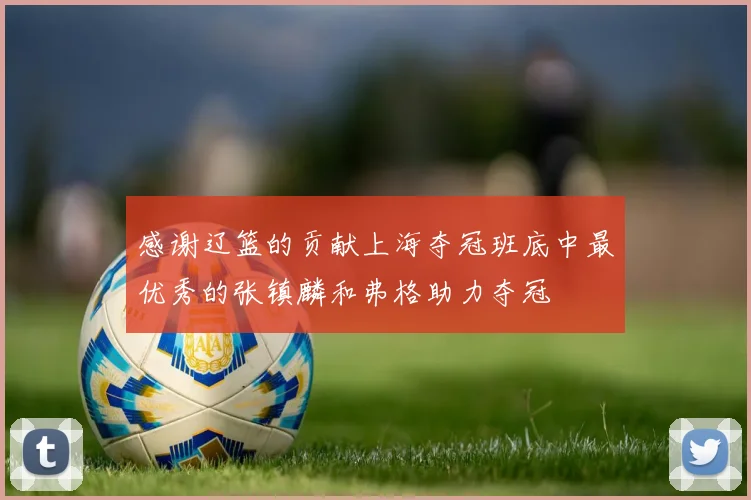 感谢辽篮的贡献上海夺冠班底中最优秀的张镇麟和弗格助力夺冠